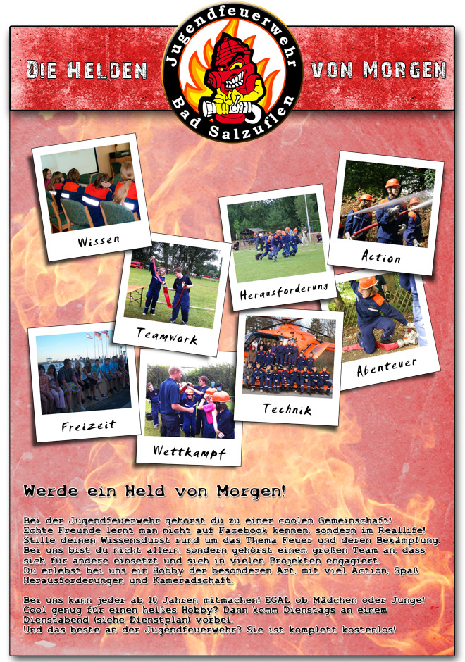 Plakat Jugendfeuerwehr